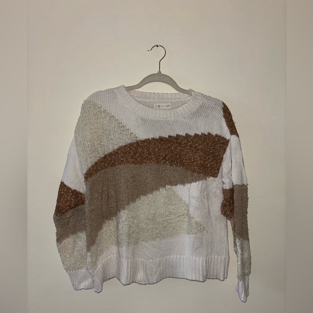 Vintage Inspired Colorblock Sweater